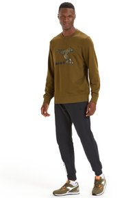 Diadora LOGO CHROMIA PER - Felpa - olive green