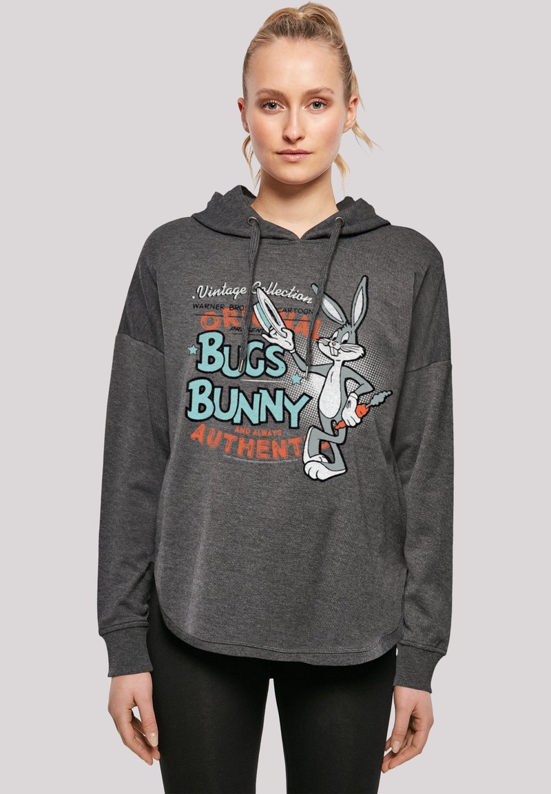 F4NT4STIC LOONEY TUNES VINTAGE BUGS BUNNY - Jersey con capucha - charcoal