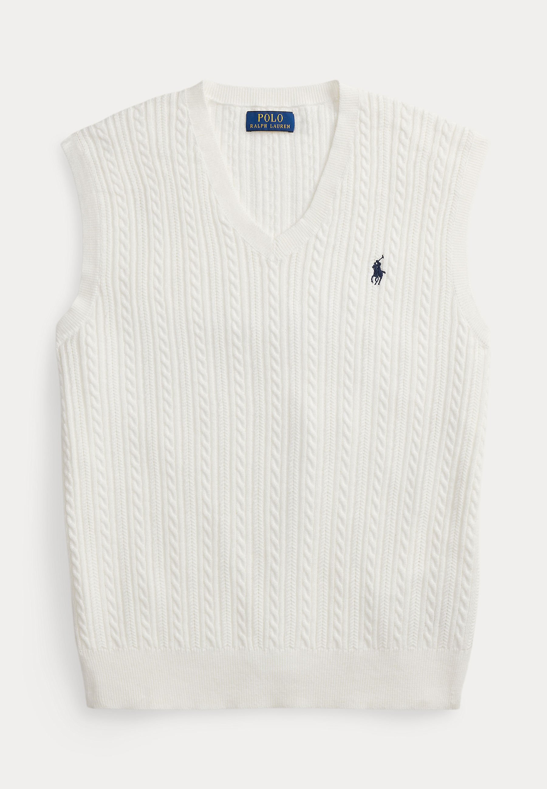 Polo Ralph Lauren CABLE-KNIT COTTON SWEATER VEST - Veste sans