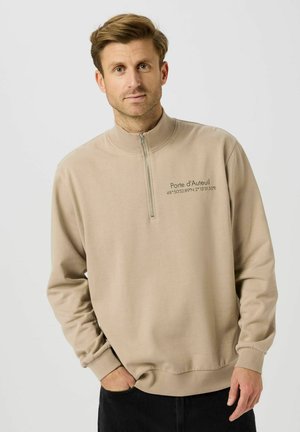 HALF-ZIP - Sweatshirt - string