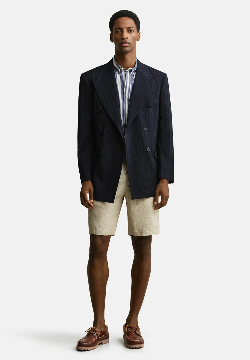 GANT STRIPED VOILE - Košile - rich navy