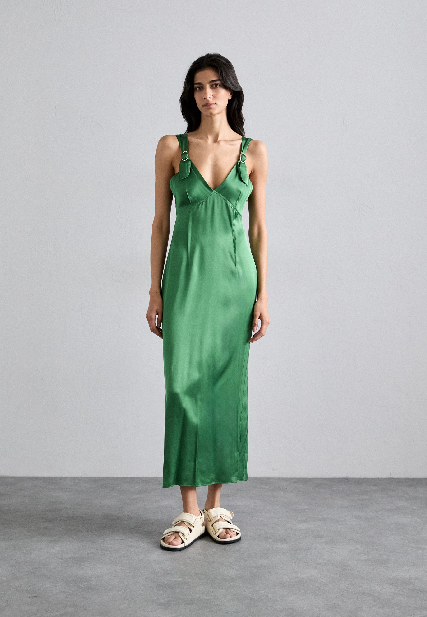 sandro ROBE - Cocktail dress / Party dress - vert/green - Zalando sandro ROBE - Cocktail dress / Party dress - vert/green - Zalando