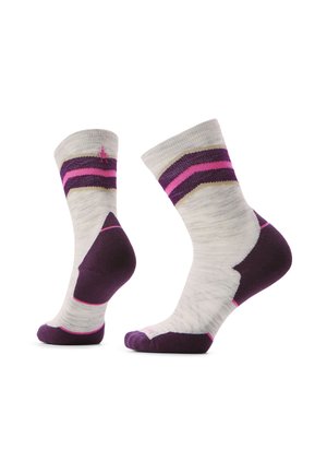 RUN TARGETED CUSHION MID CREW SO - Sportsstrømper - ash