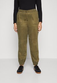 ONLY Carmakoma - CARKENYA PANTS  - Tracksuit bottoms - kalamata Thumbnail Image 1