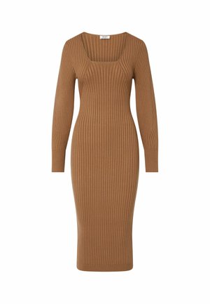 LIU JO, LIU JO BALLOON KNIT DRESS - Robe fourreau - brown