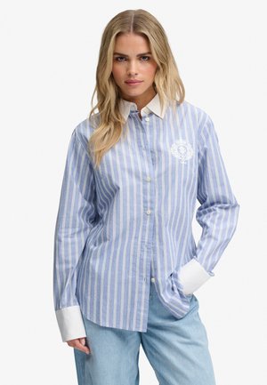 Superdry & Co, SUPERDRY POPLIN CUFF STRIPE LONG SLEEVE SHIRT.. - Overhemdblouse - chelsea blue stripe