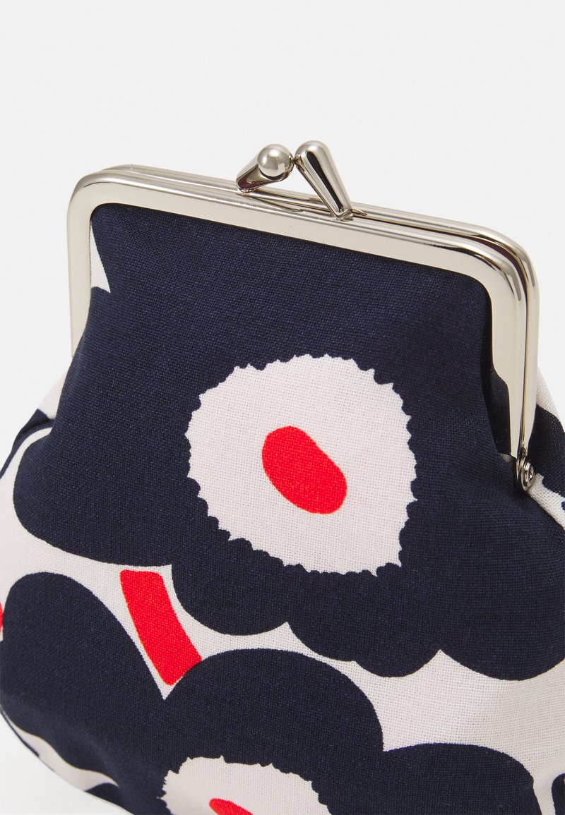 Marimekko Pieni Kukkaro Mini Unikko Purse Wallet White Navy Orange Dark Blue Zalando Ie