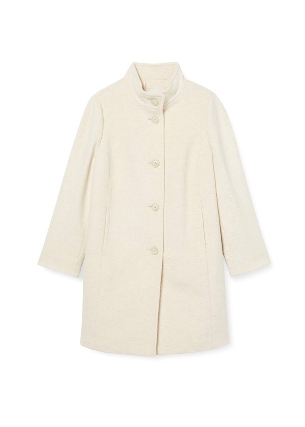 Kurzmantel - ecruweissgemustert