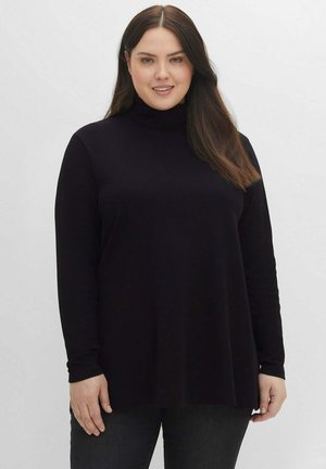 Sheego, Long sleeved top - schwarz