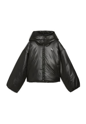 WARDROBE ESS SHINY HOODED - Winterjacke - puma black