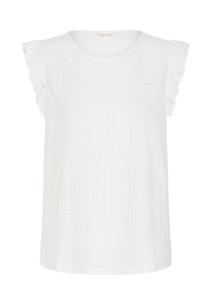 Cream, CRMIANNA FRILL TOP - Débardeur - snow white