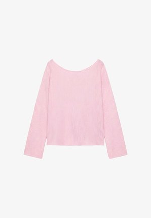 PULL&BEAR, FINE KNIT ASYMMETRIC - JUMPER - Strickpullover - pink