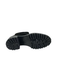 Frau Shoes Enkellaarsjes met plateauzool - nero