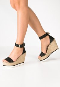 See by Chloé Sandály na vysokém podpatku - black