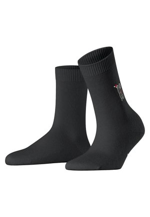 FALKE Cosy Wool HO HO HO - Sokid - black