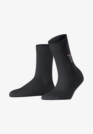 FALKE Cosy Wool HO HO HO - Șosete - black