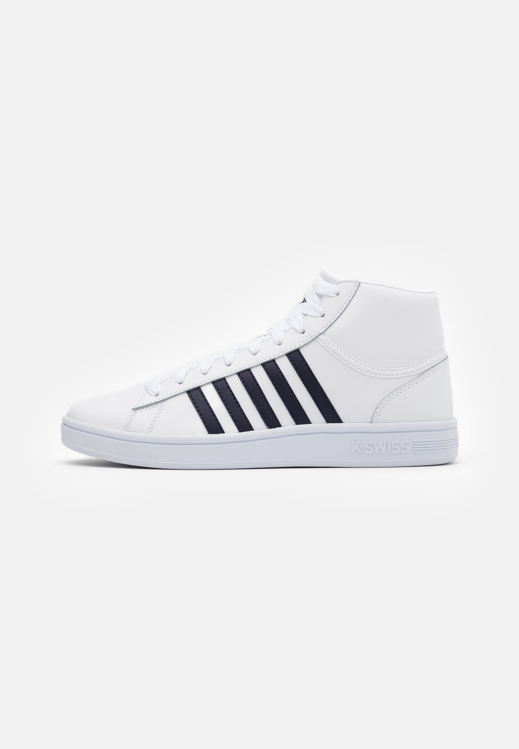 K SWISS COURT WINSTON MID Høye joggesko whitenavy K SWISS COURT WINSTON MID Høye joggesko whitenavy