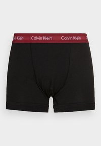 Calvin Klein Underwear TRUNK 3 PACK COTTON STRETCH - Úzke boxerky - camel/black/ red carpet