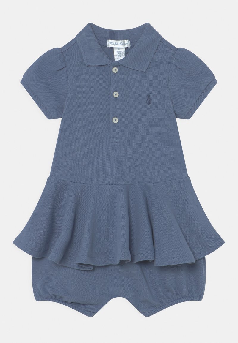 Polo Ralph Lauren BABY ONE PIECE SHORTALL Mono capri blue/azul