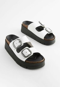 Next FOREVER COMFORTÂ DOUBLE BUCKLE  - Iešļūcenes ar papēdi - white