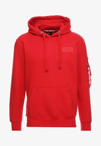 Alpha Industries Felpa con cappuccio speed red/rosso