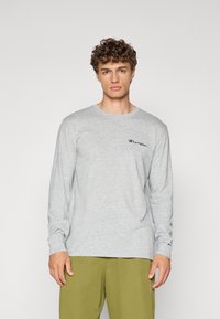 Champion ICONS CONTRAST CREWNECK LONG SLEEVE  - Long sleeved top - grey