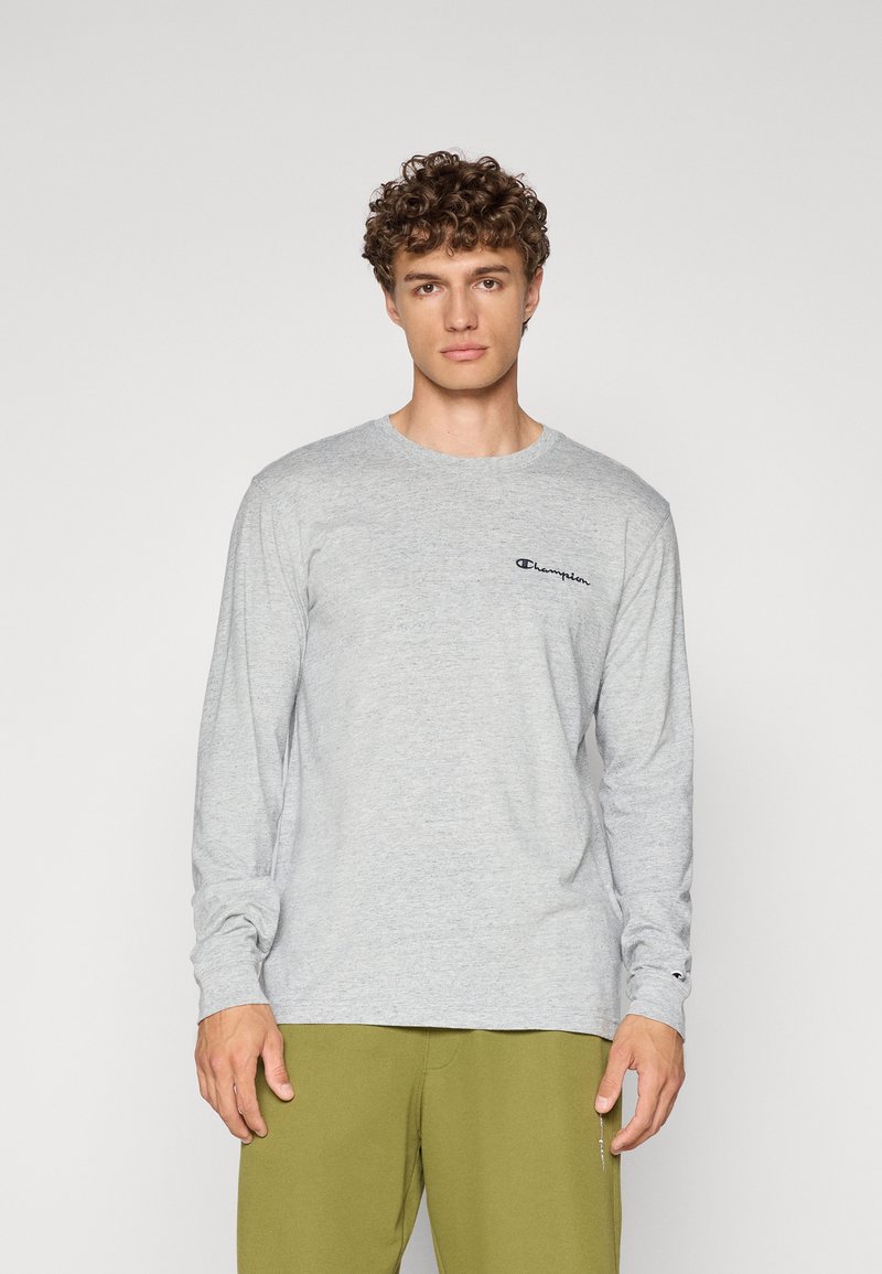 Champion ICONS CONTRAST CREWNECK LONG SLEEVE  - Long sleeved top - grey