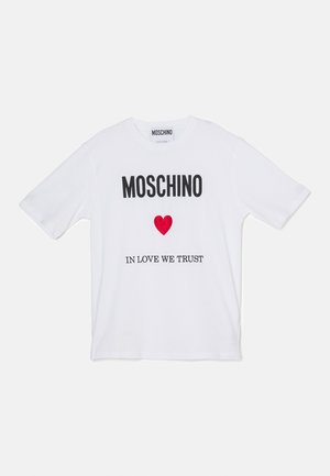 MOSCHINO Apdrukāts T-krekls - fantasy white