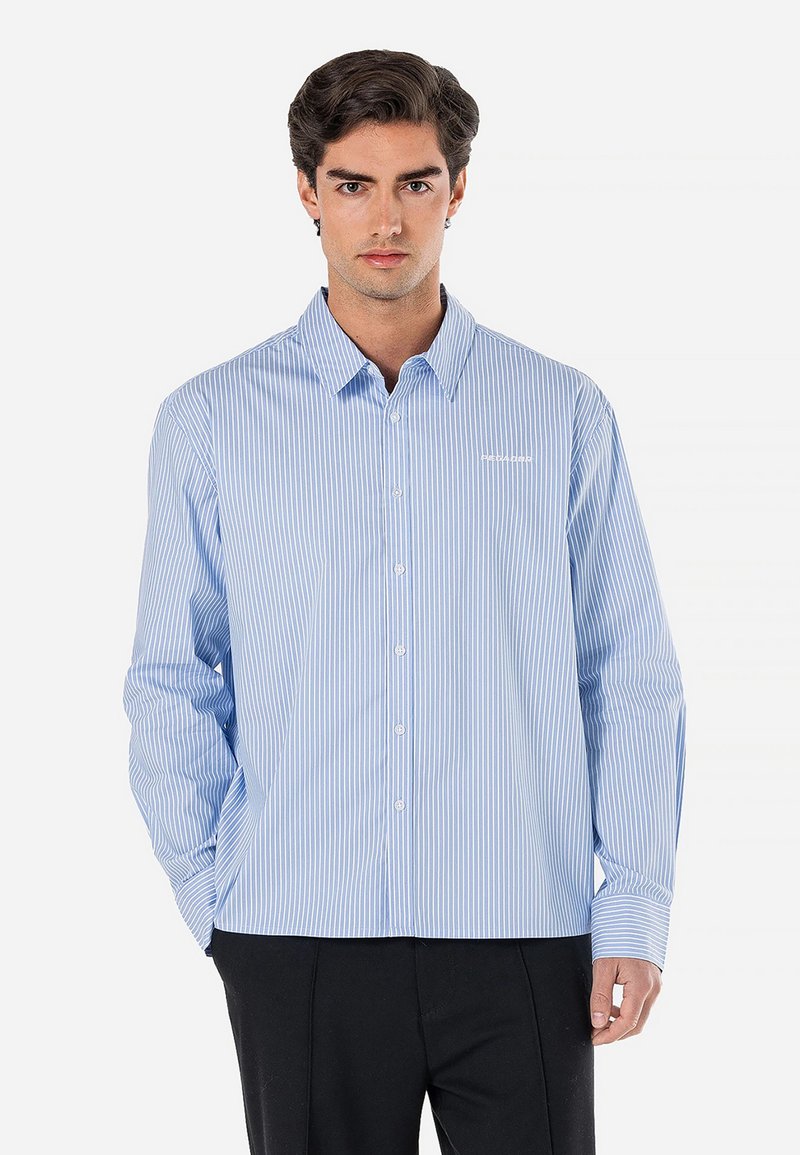 Pegador RATON LONGSLEEVE - Πουκάμισο - spring blue,white