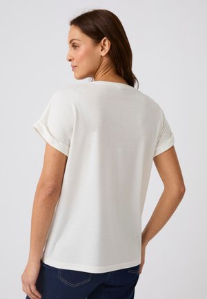 Damart, CLIMATYL - CREW NECK SHORT SLEEVE - T-shirt con stampa - off-white