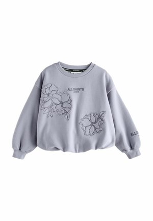 REGULAR FIT - FLOWER BUBBLE HEM CREW  - Collegepaita - lilac purple