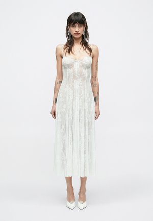 UNDERWIRE MIDCALF DRESS - Oblečenie na špeciálnu príležitosť - snow white/nude