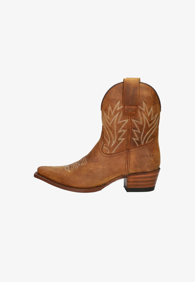 Sendra Cowboy/biker ankle boot - cognac
