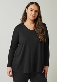 SWING - T-shirt à manches longues - black