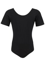 Flexdans Ballett Trikot Damen Kurzarm Mit BH-Einlage - Samt Tanzbody Für Erwachsene