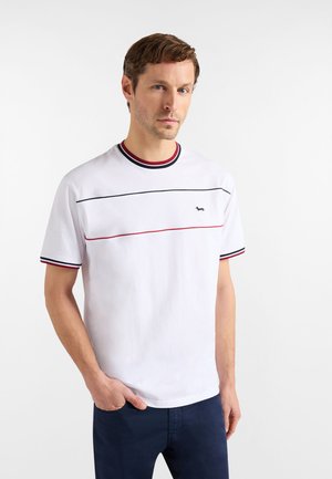 CON RIGHE - T-Shirt print - bianco