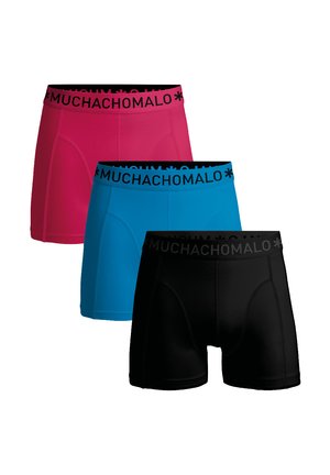 3-PACK - Pants - black blue red