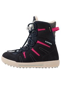 LOWA Botas Invierno Niño - Lucy 2 GTX HI - Navy/rojo (Talla