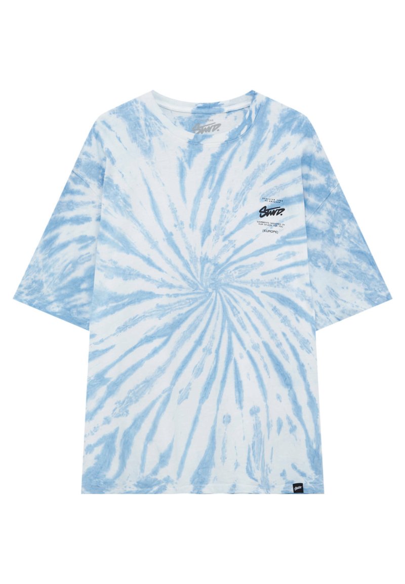 Herren T-Shirts basic | PULL&BEAR SHORT SLEEVE T-Shirt print turquoise/türkis - SC88251 Herren T-Shirts basic | PULL&BEAR SHORT SLEEVE T-Shirt print turquoise/türkis - SC88251