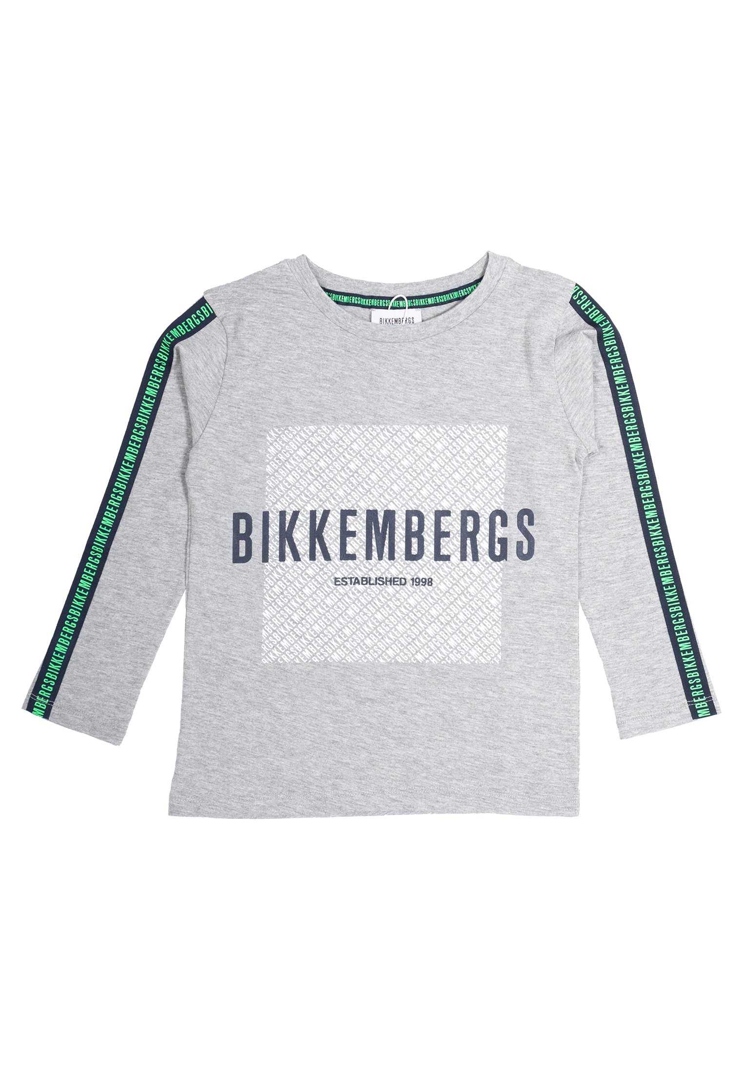 Bikkembergs Maglietta a manica lunga - grigio melange chiaro/grigio chiaro  screziato - Zalando.it