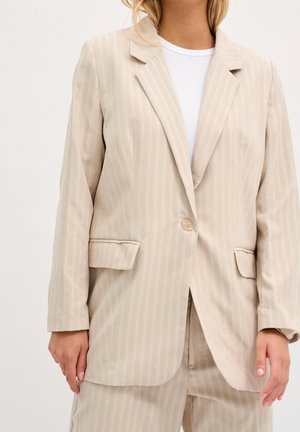 Halflange jas - beige