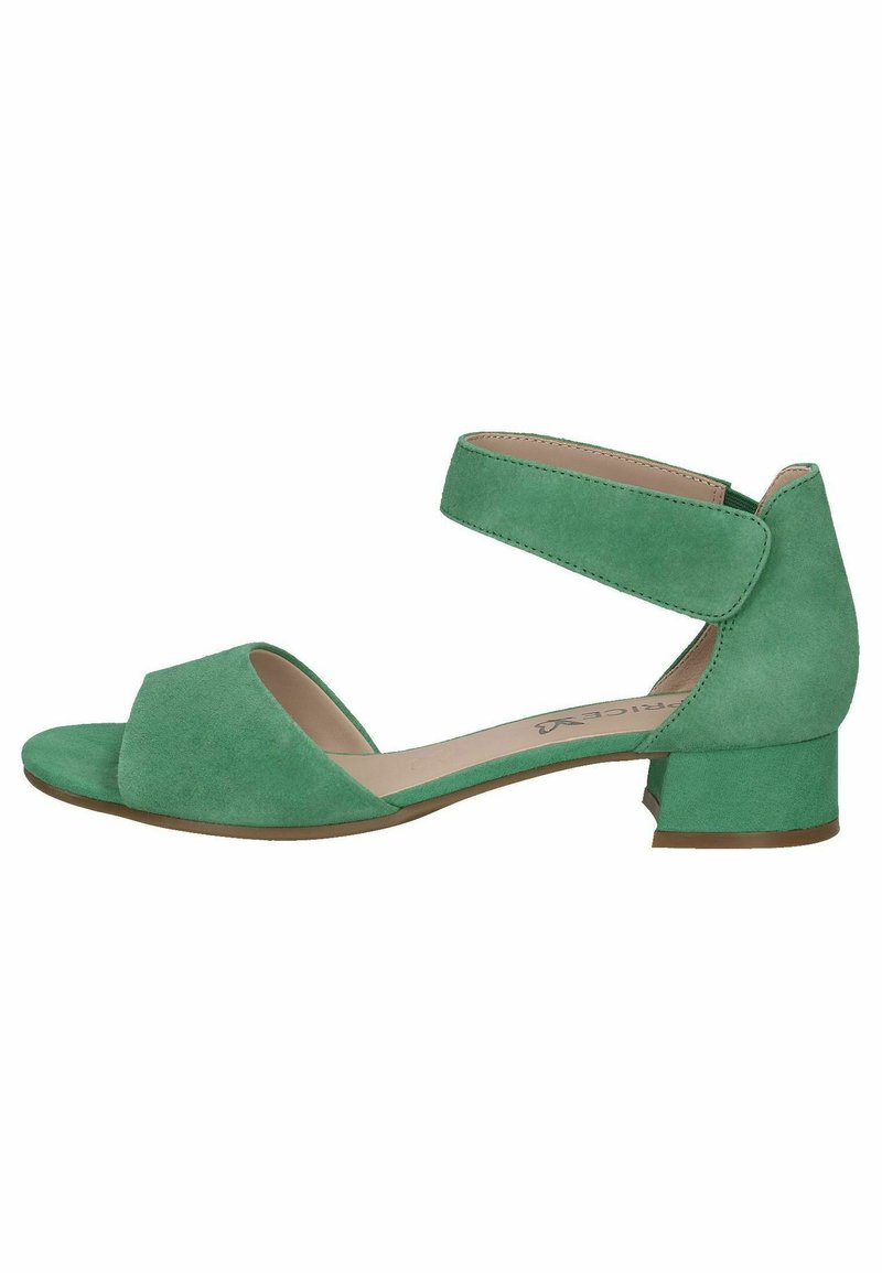 Caprice Sandali - green suede