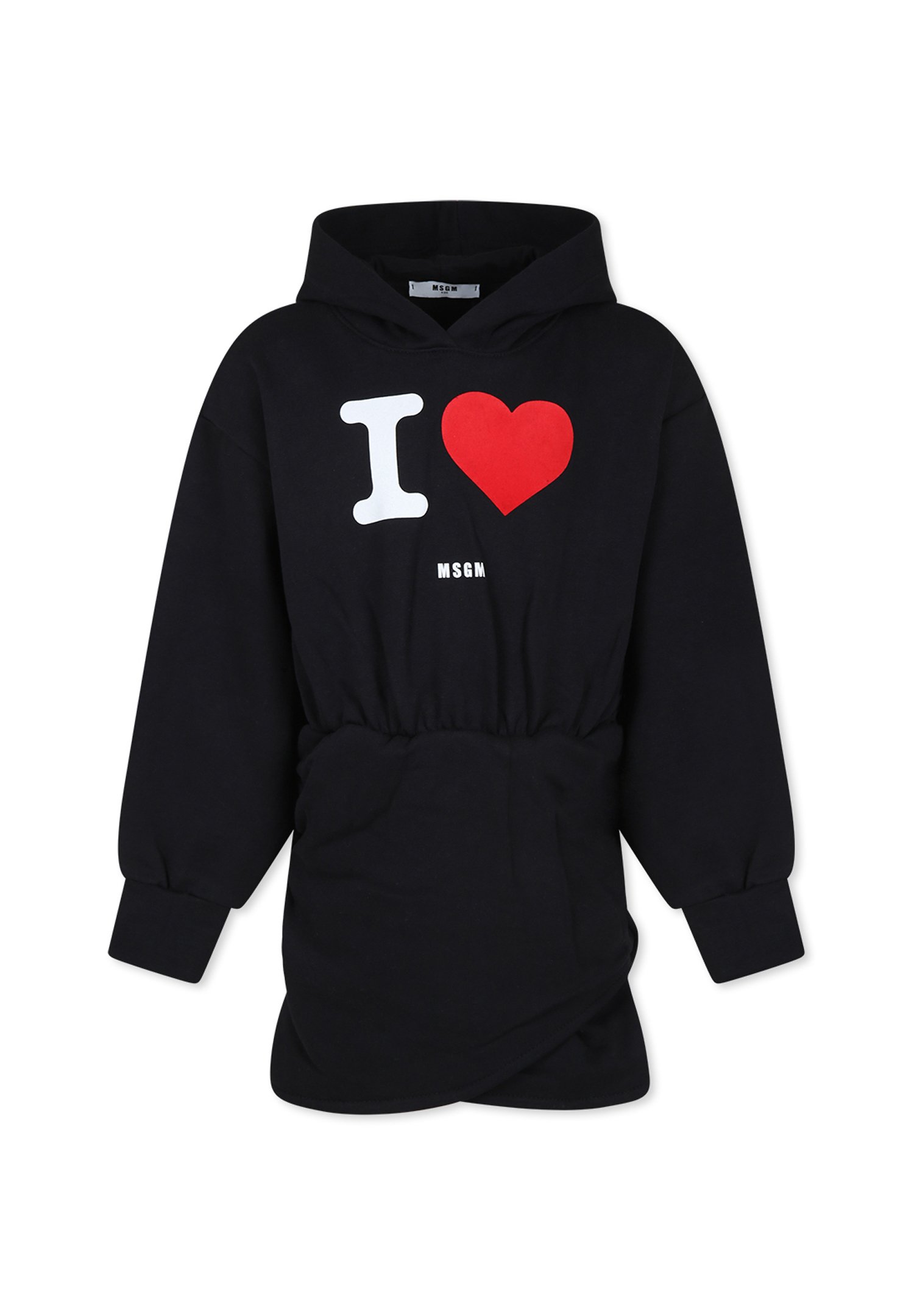Felpa Vestito Msgm Bambina MSGM Vestito Casual Black/nero
