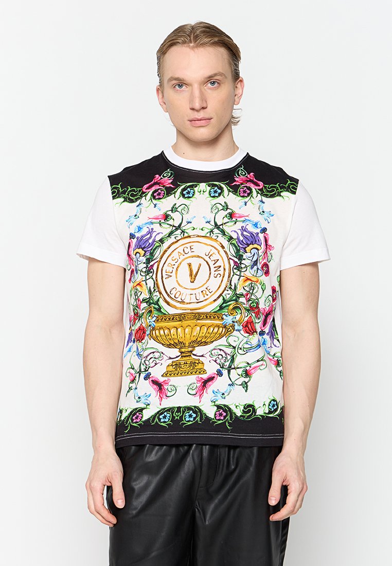 Versace Jeans Couture T-shirt print wit Versace Jeans Couture T-shirt print wit