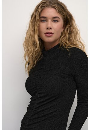 Desires DEEVEN HIGH NECK LONG SLEEVE T-SHIRT - Langarmshirt - black