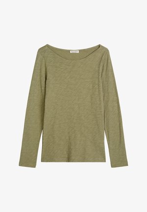 Marc O'Polo, T-SHIRT, LONG SLEEVE, BOAT NECK - Langarmshirt - pure sage