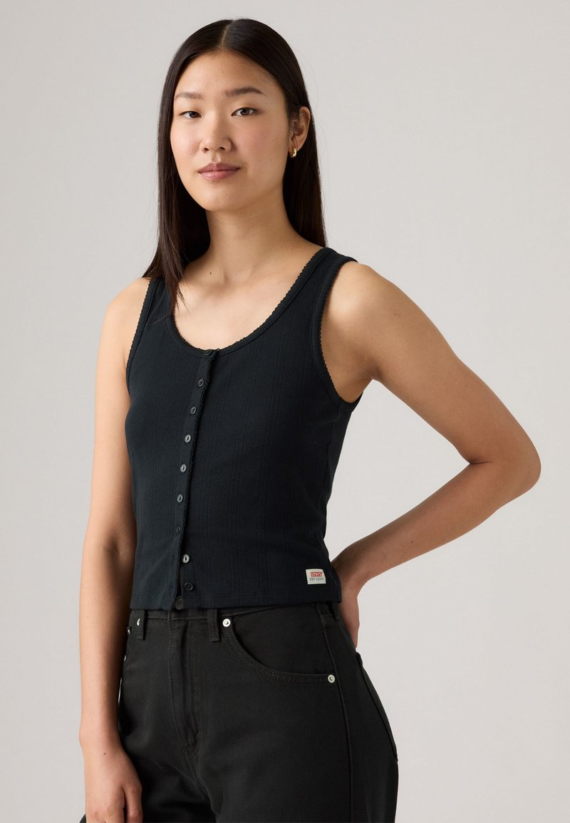 Levi's® - DRY GOODS POINTELLE TANK - Top - anthracite night, Enlarge