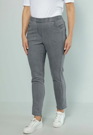 ZIERNAHT 4-POCKET ELASTIKBUND  - Jeans Slim Fit - gray
