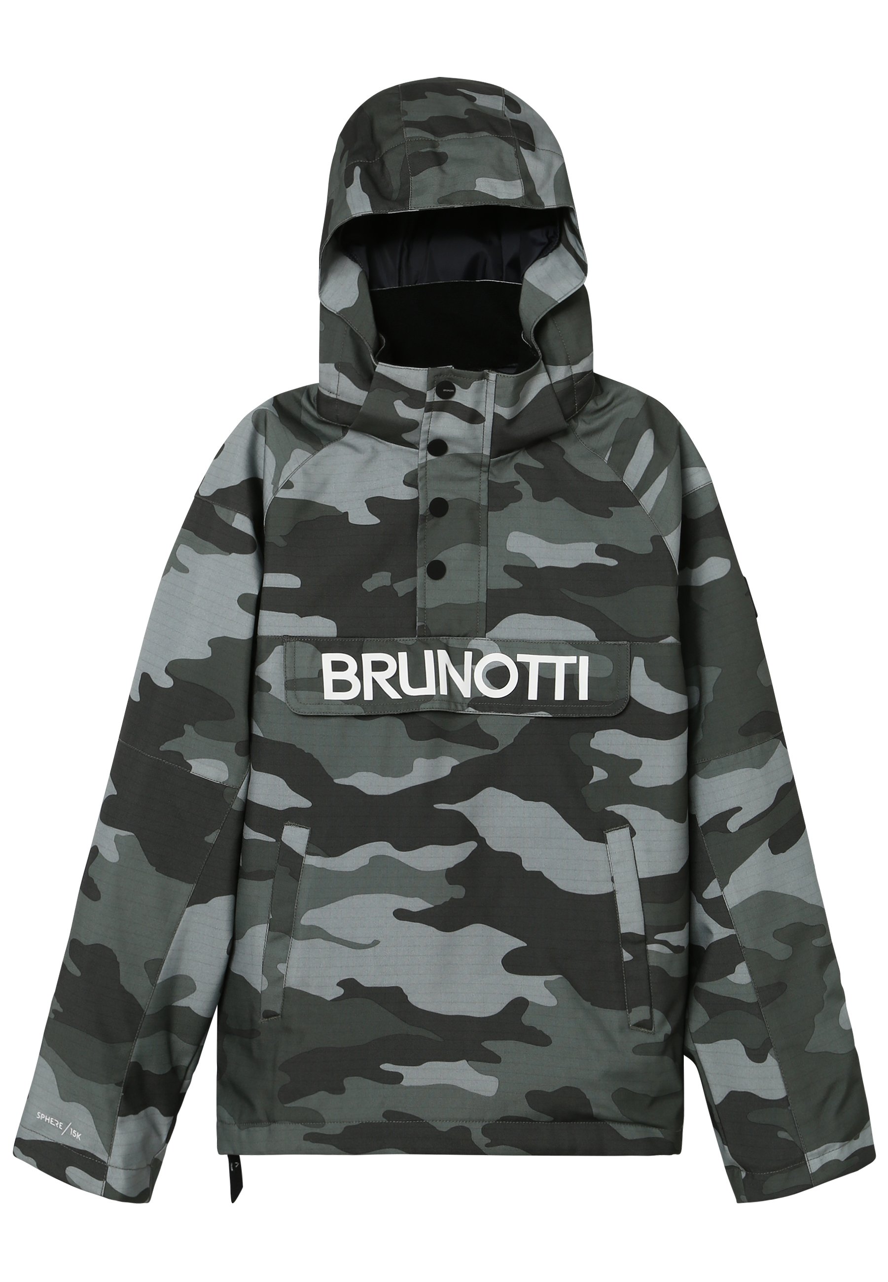 Brunotti KINGERS BOYSSNOWJACKET Snowboardjas titanium Brunotti KINGERS BOYSSNOWJACKET Snowboardjas titanium