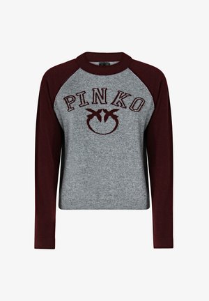 Pinko, 107326-A3IO AMSTERDAM SWEATER - Maglione - grey burgundy